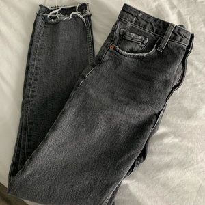 Zara Gray Straight Leg Jeans